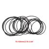 20pcs Square Rubber Belts for Recording Devices and Video Drives 1.2mm Strong Rubber Belts Mixed Size 75-100mm
