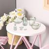 1/12 Miniature Playset Crafts Porcelain Furniture Mini Pots and Cup, Flower Vase, Soap, Soap Tray,