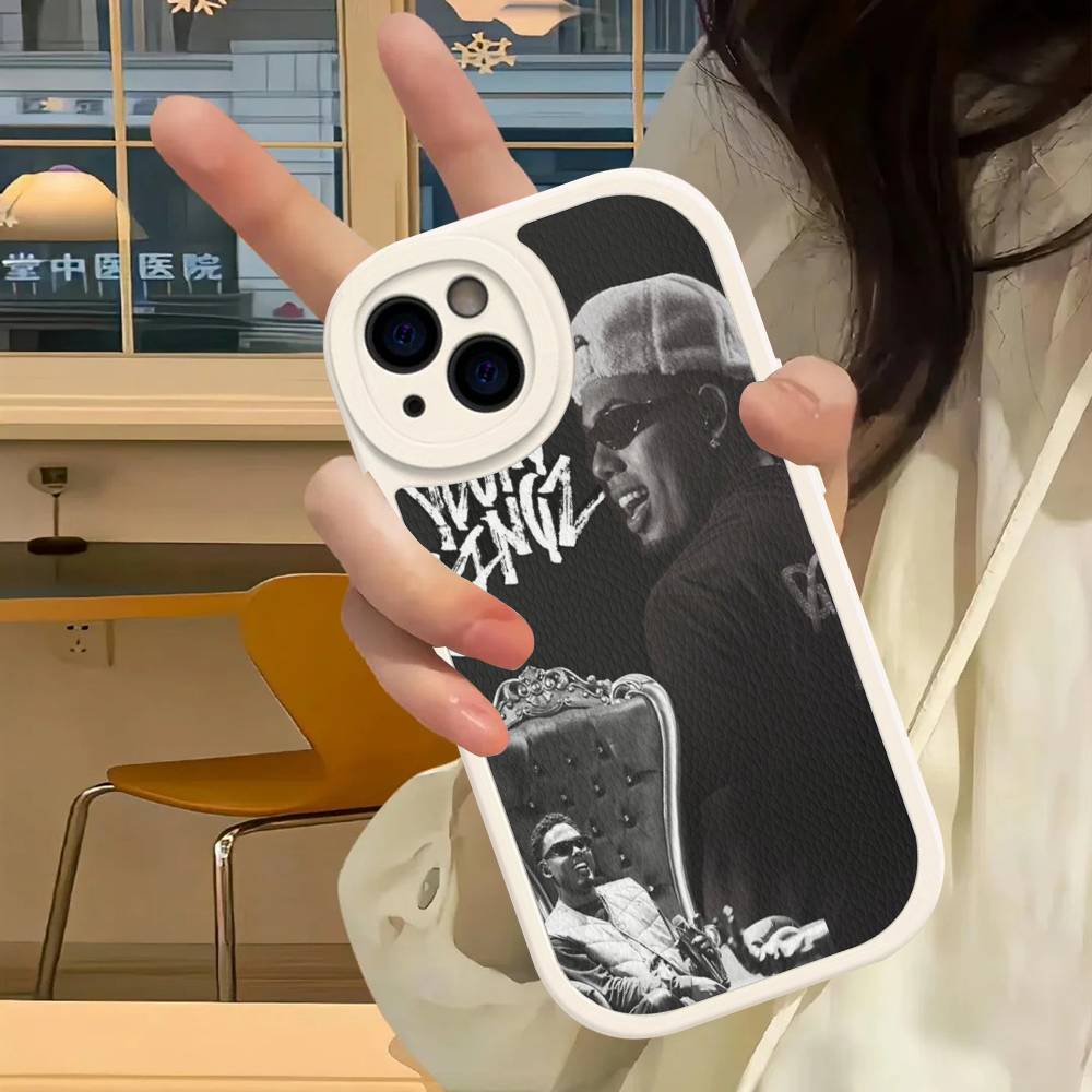 Myke Towers Rapper Phone Case For IPhone 16 15 14 13 12 11 Pro Max Plus Leather Soft Cover