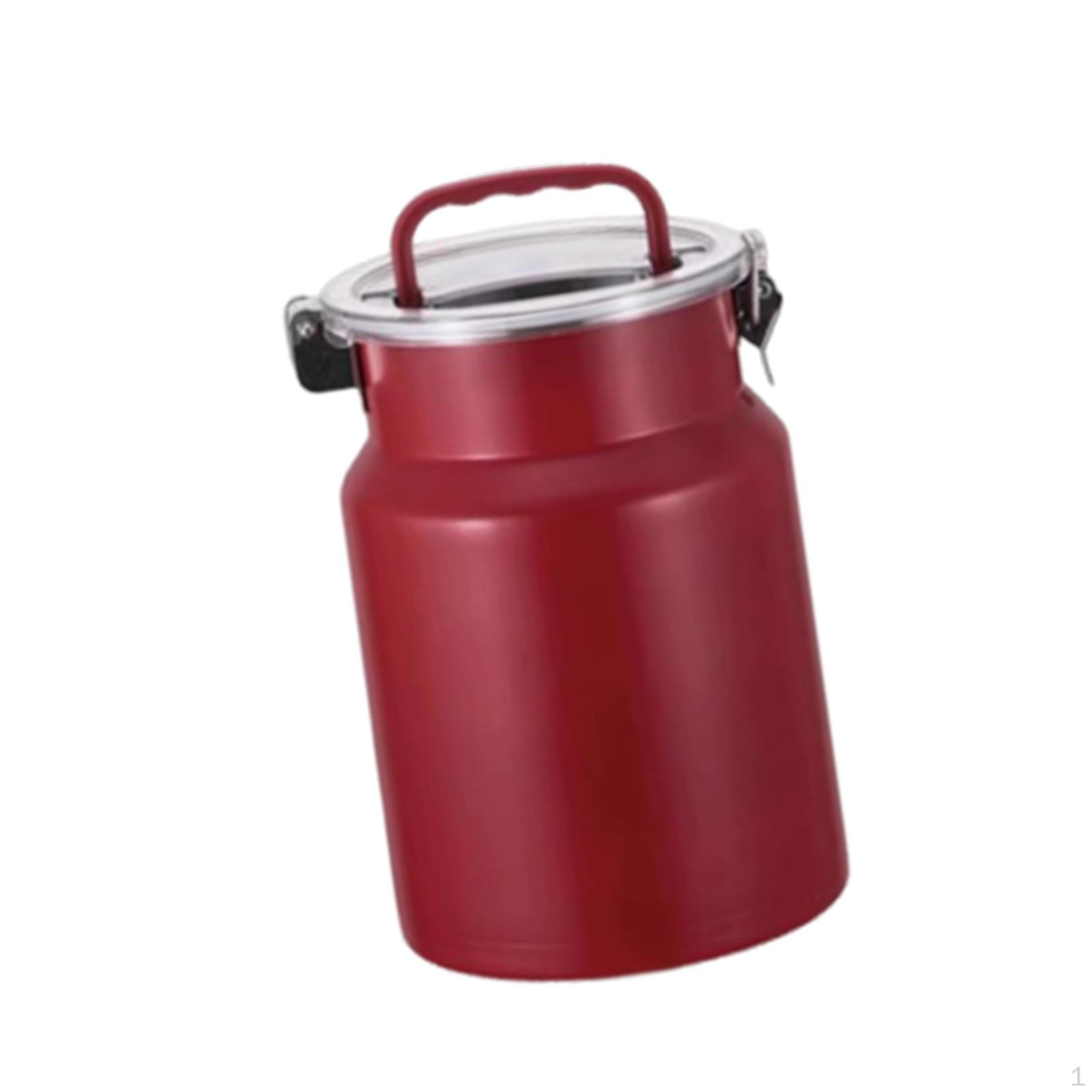 

Герметичный контейнер 5 л с пищевой пробкой, идеально подходит для конфет, риса, орехов, муки красный