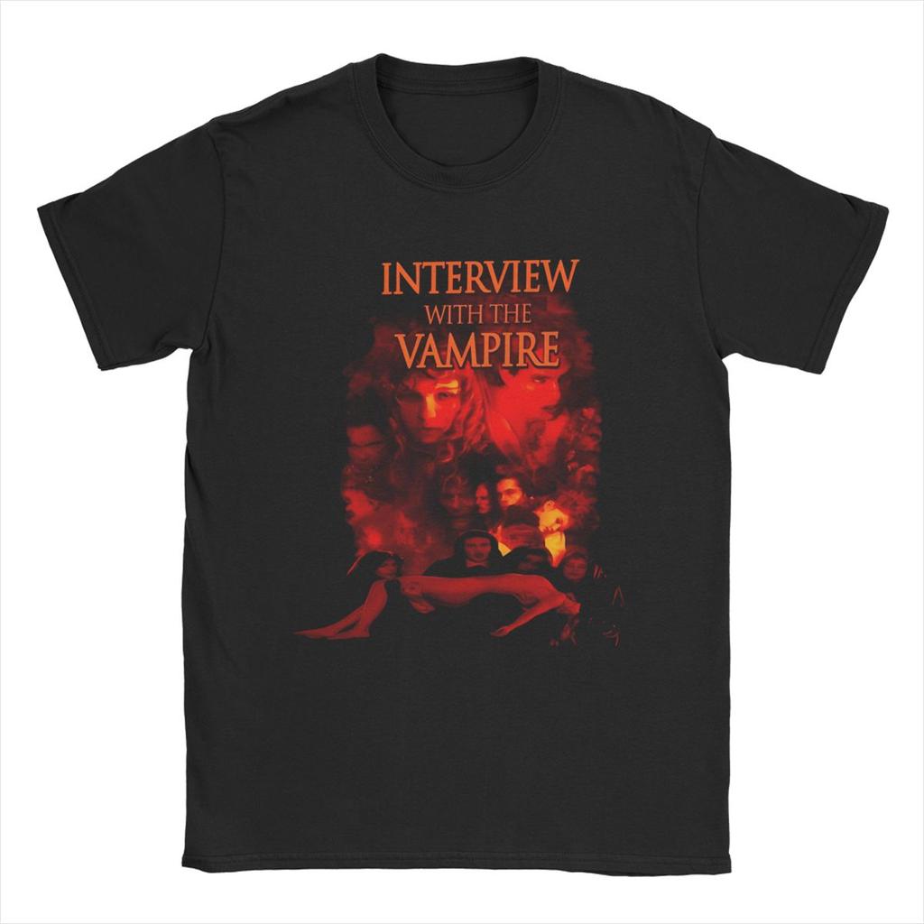 Men Women's Interview With The Vampire Movie Shirt Outfit Vintage Cotton T Shirt Tee Clothing Printed