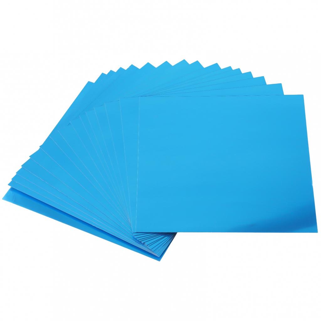 16pcs Mirror Stickers Display Set Silver Removable 15*15cm Square Tile