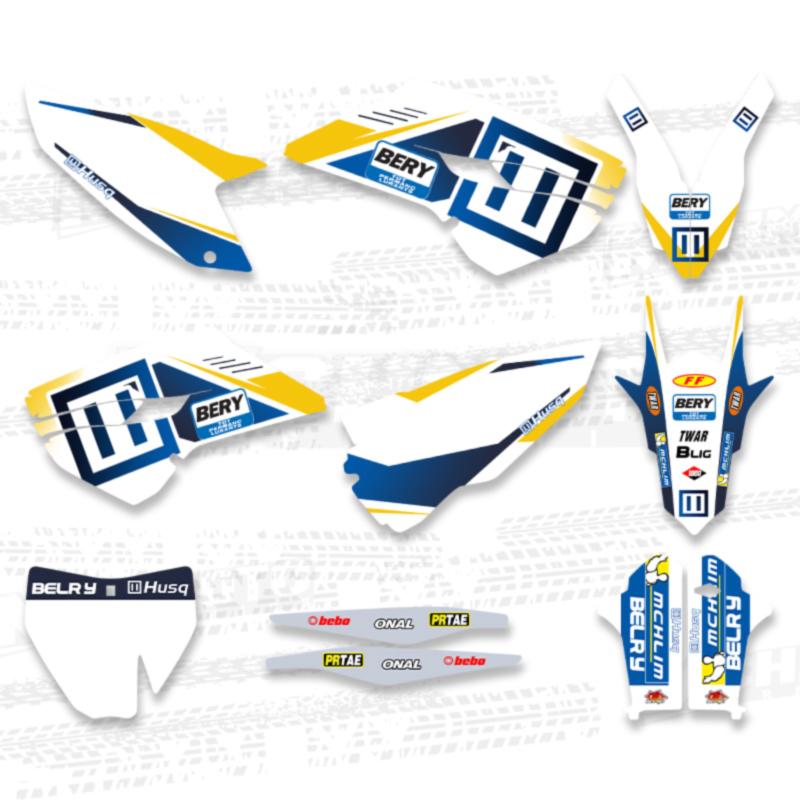 MCHMFG Motorcycle  Graphic Decal Sticker Kits for Husqvarna TE FE 125 250 350 450 2014 2015 2016 TC FC 2014 2015 2014 TC