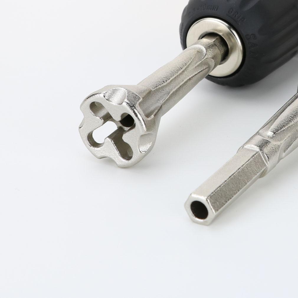 2.5/4 Square Automatic 5 Wire Universal Parallel Electrical Cable Wire Metal Drill Bit Stripping Twist Wire Tool Quick Connector