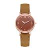 Women Faux Leather Strap Watch Luminous Round Dial Analog Watch Minimalist Ladies Casual Formal Wristwatch Gifts for Her