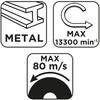 Tarcza tnąca, korundowa do metalu 115 x 2.0 x 22.2 mm, 42 A46-T-BF, wypukła