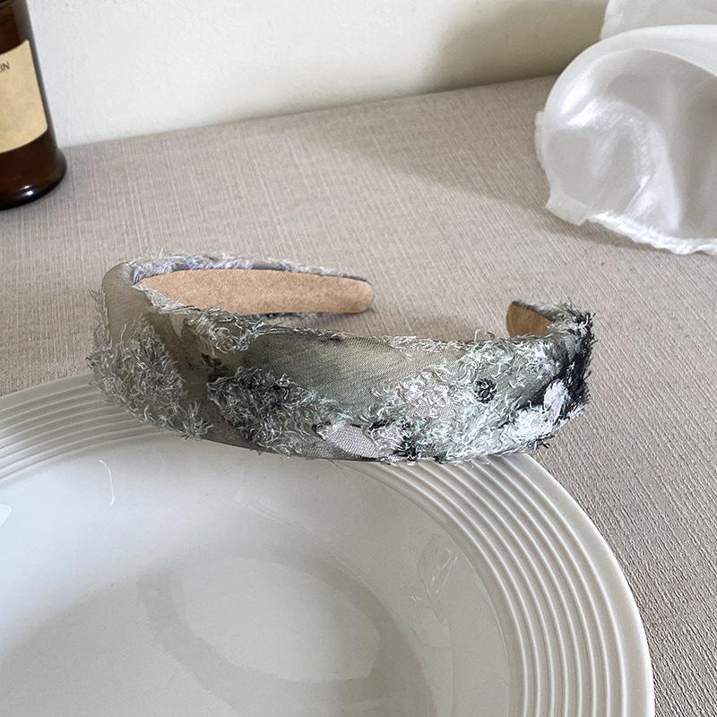 

Новые чернильные тканевые обручи для волос с бабочками, женские модные классические кружевные губчатые повязки на голову, аксессуары для волос для активного отдыха