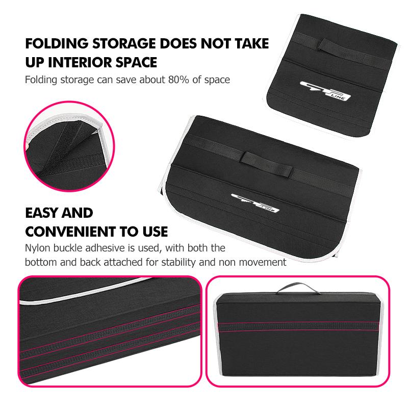 Car Trunk Storage Box Large Capacity Auto Multiuse Tools Bag For KIA Gt Gtline Xline Ceed Forte RIO STINGER Seltos K3 K4 EF7