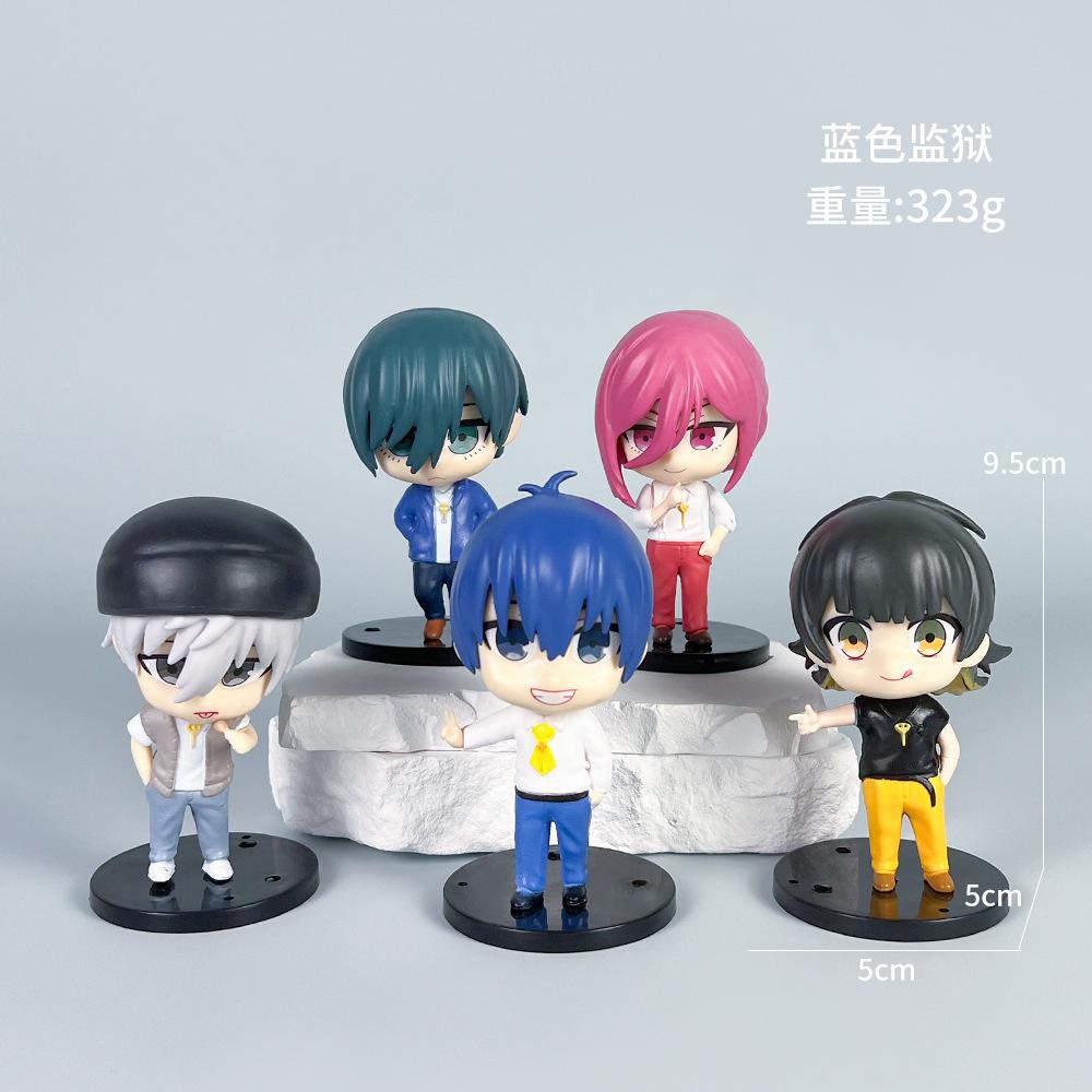 

5 шт./компл. аниме BLUE LOCK аниме Isagi Yoichi Bachira Meguru Chigiri Hyoma Nagi Seishiro, замаскированная игрушка, модель, экшн-фигурка
