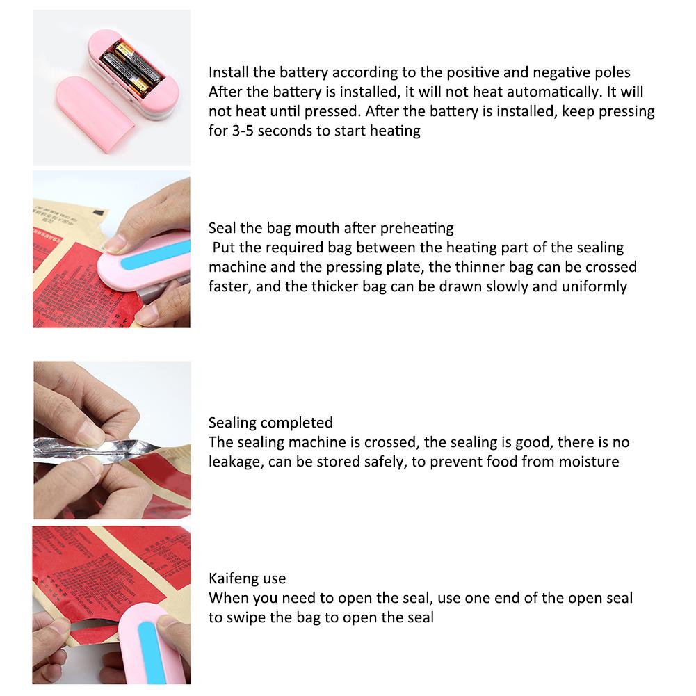 Simple Dual Purpose Sealing Machine Fast Hand Held Plastic Convenient Mini Sealer