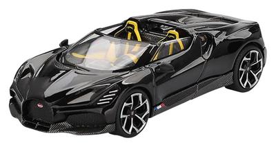 Sunrich MINI GT Bugatti W16 Mistral Schwarz Fertigprodukt 1/64 (Linkslenker) MGT01058-L