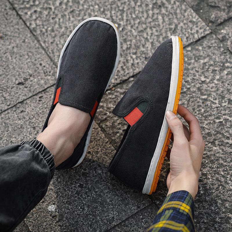 

Летняя тканевая обувь Мужская дышащая повседневная парусиновая обувь 45