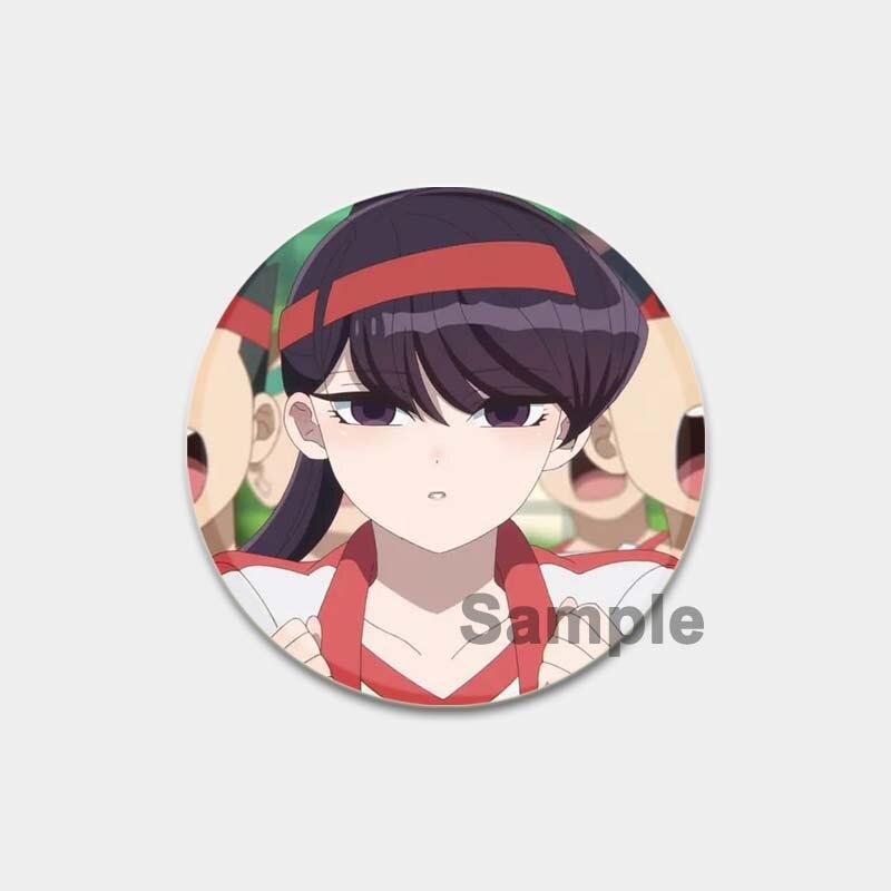 58MM Anime Komi Can T Communicate Lapel Pin Cartoon Cosplay Badge Creative Gifts Gujian Classmates Brooches Cute Pins for Backpacks