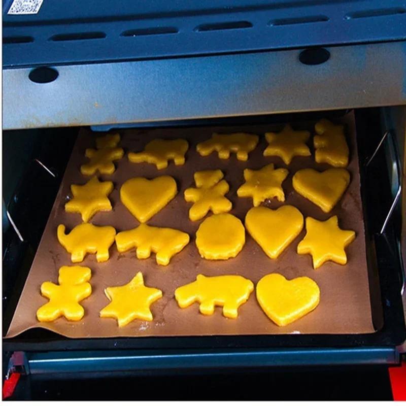 Backpapier, Wiederverwendbare Antihaft-Backfolie, Hochtemperaturbeständig, Backofen-Mikrowellen-Kochgitter, Kochmatten-Werkzeuge, 1 Stück