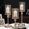 Luxuriöser Europäischer Metallkerzenständer für Zuhause, Esszimmer, Wohnzimmer, Hotel & Hochzeitsdekoration