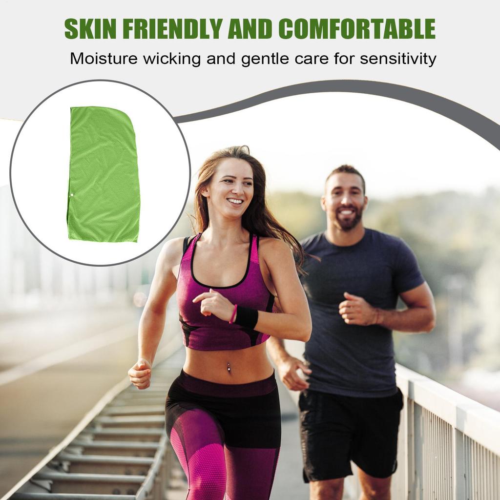 Cooling Hoodie Towel For Men Quick Drying Sweat Towel Wraps For Neck And Face Refreshing Skin-Friendly Cold Rags For Camping