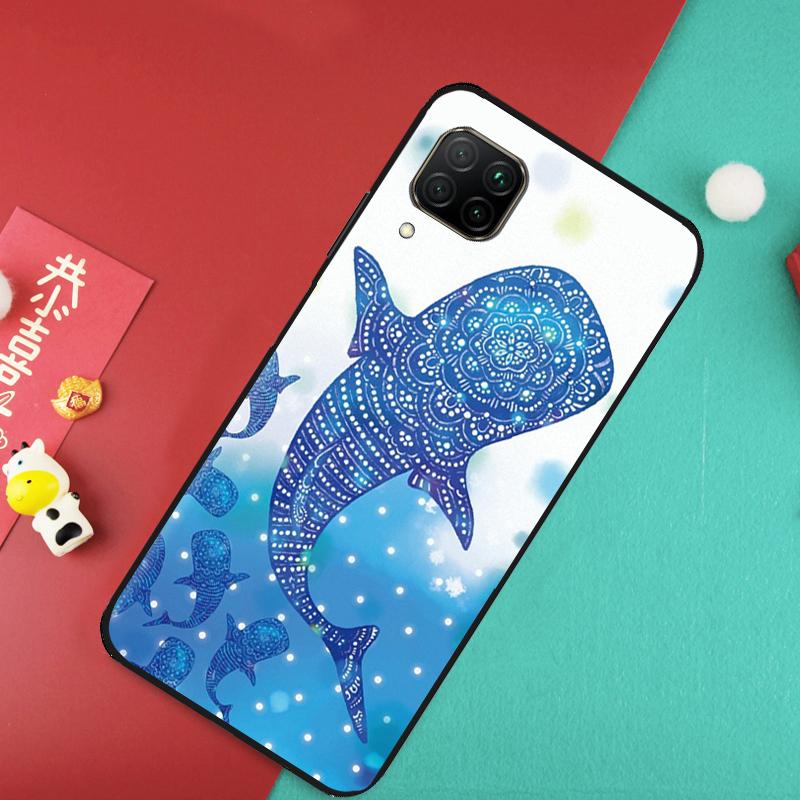 

Cartoon Whale For Huawei Nova Y73 Y70 Y72 Y60 Y90 Y61 Y91 8i 7i 11i 12i 12s 9 10 SE P20 P30 P40 Lite Case Huawei P30 Lite