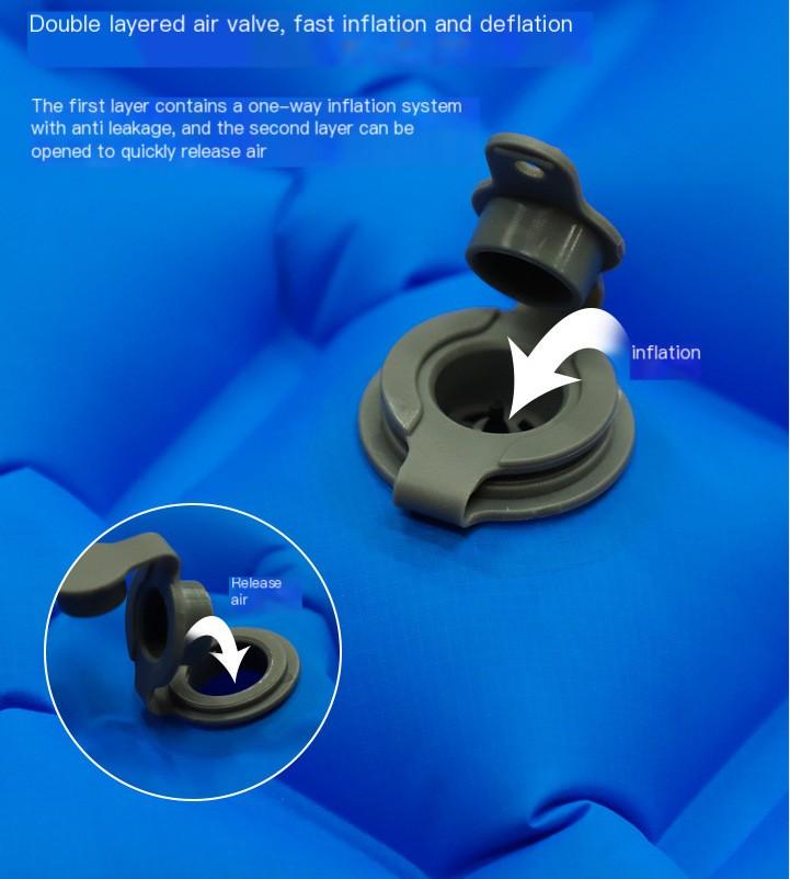 Inflatable Sleeping Mattress with Pillow, Air Mat, Camping Tent, Outdoor Sleeping Pad for Travel, Backpacking, Hiking