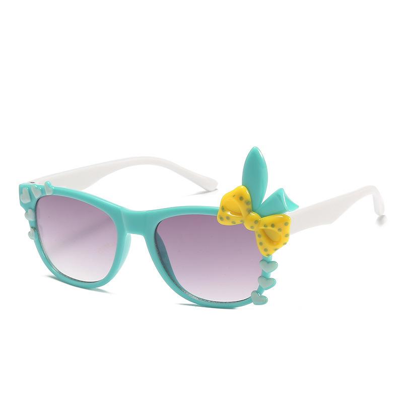 Cartoon Bunny Rabbit Ears Kids Sunglasses Adjustable Unisex Infant Toddler Glasses UV400 Protection Cute Decor Eyewear