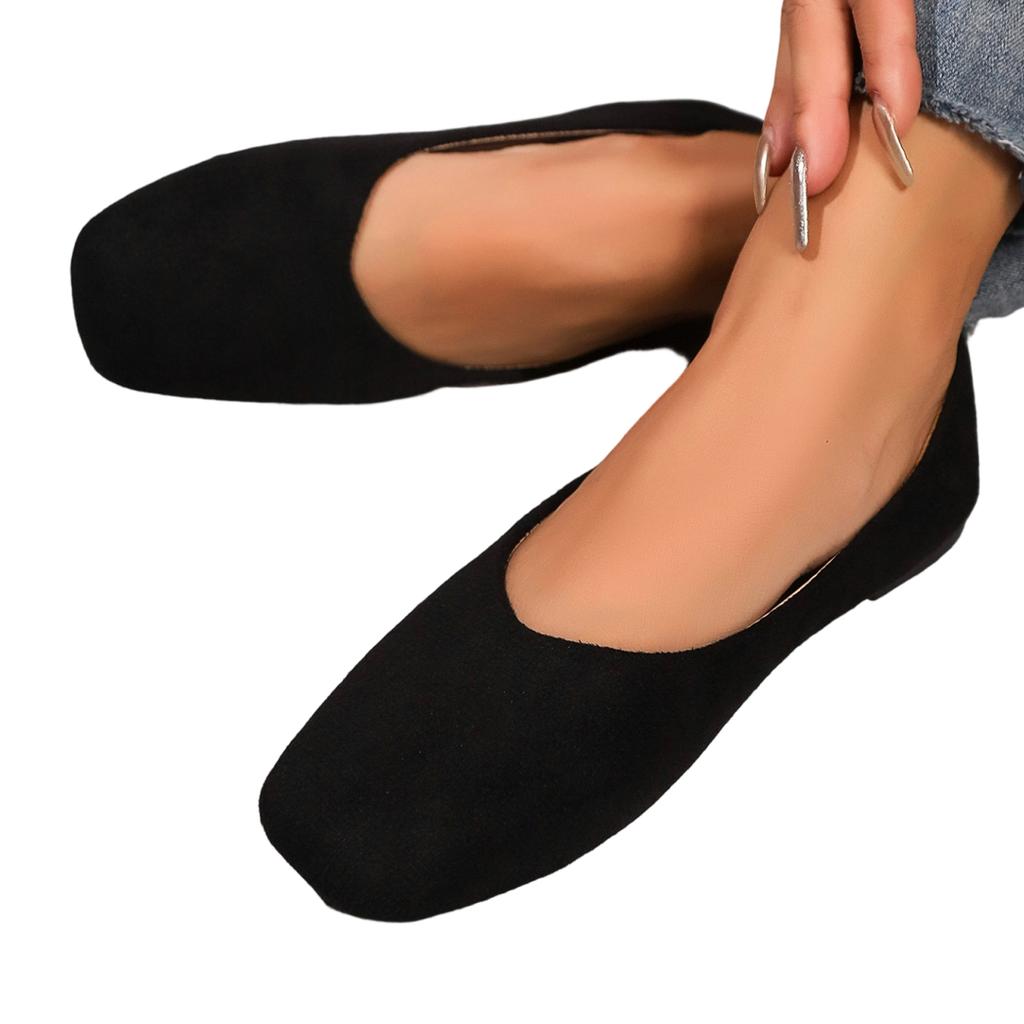 Women's Slip On Ballet Flats Soft Upper Material Lightweight Flexible Sole Casual Comfortable Footwear for Daily Use Work and Travel