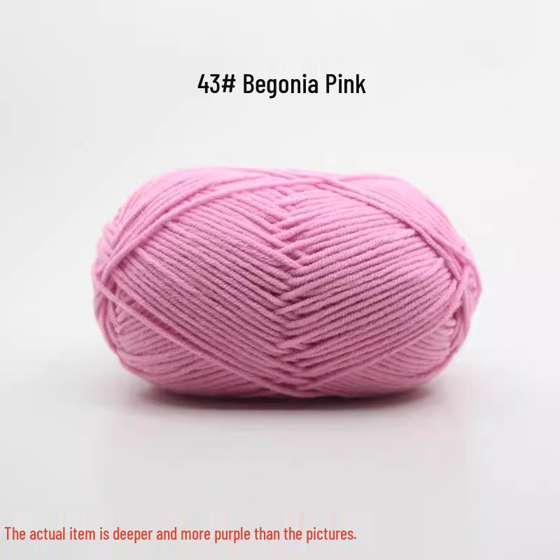 Medium Thick Handmade Cotton Baby Yarn for Knitting, Crochet, and DIY Projects
