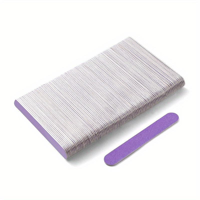 100pcs Double Side Nail Files Mini Wood Sanding Buffer Block Set For Gel Polish Manicure Pedicure Salon Nail Art Tools