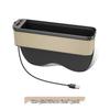 Car Seat Gap Organizer with Light & Charging Function