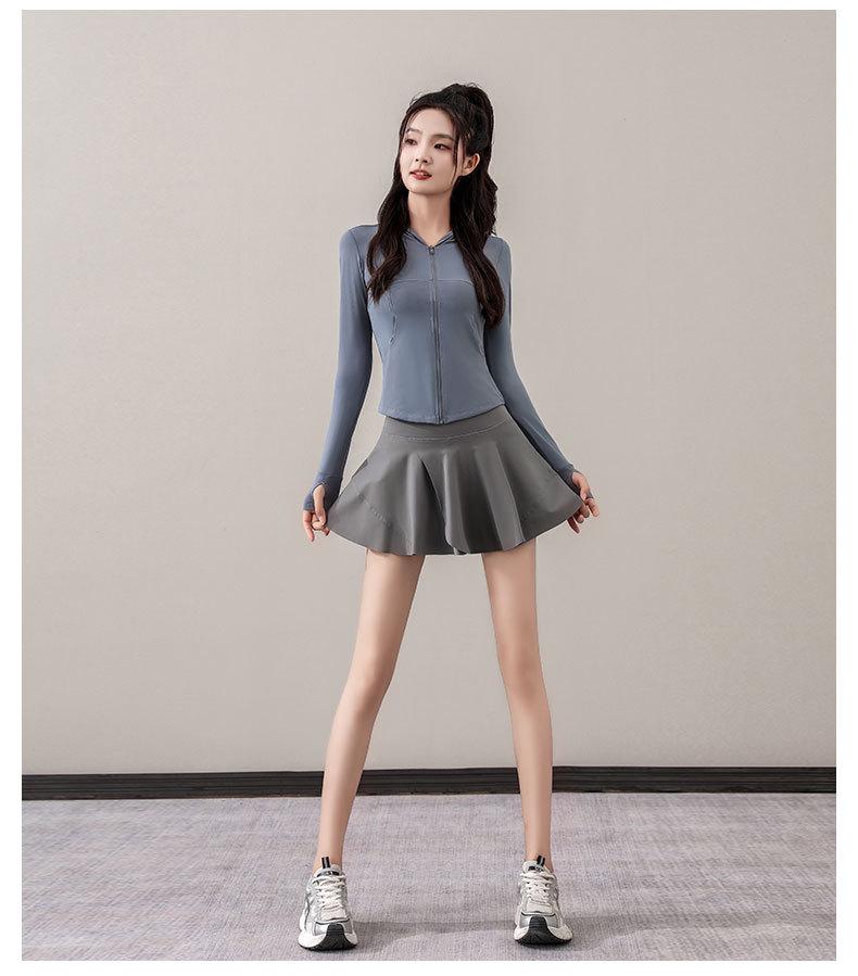 Women's 2024 Summer Ice Silk UV Protection Quick-Dry Hooded Sports Outfit