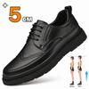 Fashion Men's Brogue Shoes Oxford Uniform Dress elevator Shoes Cow Leather Lace Up 5CM Height Increase Casual Leisure Business Shoes