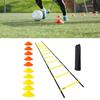 Agility Ladder 12 Rung 20ft Speed Training Ladder Equipment Set with 10 Dics Carrying Bag for Soccer Sports