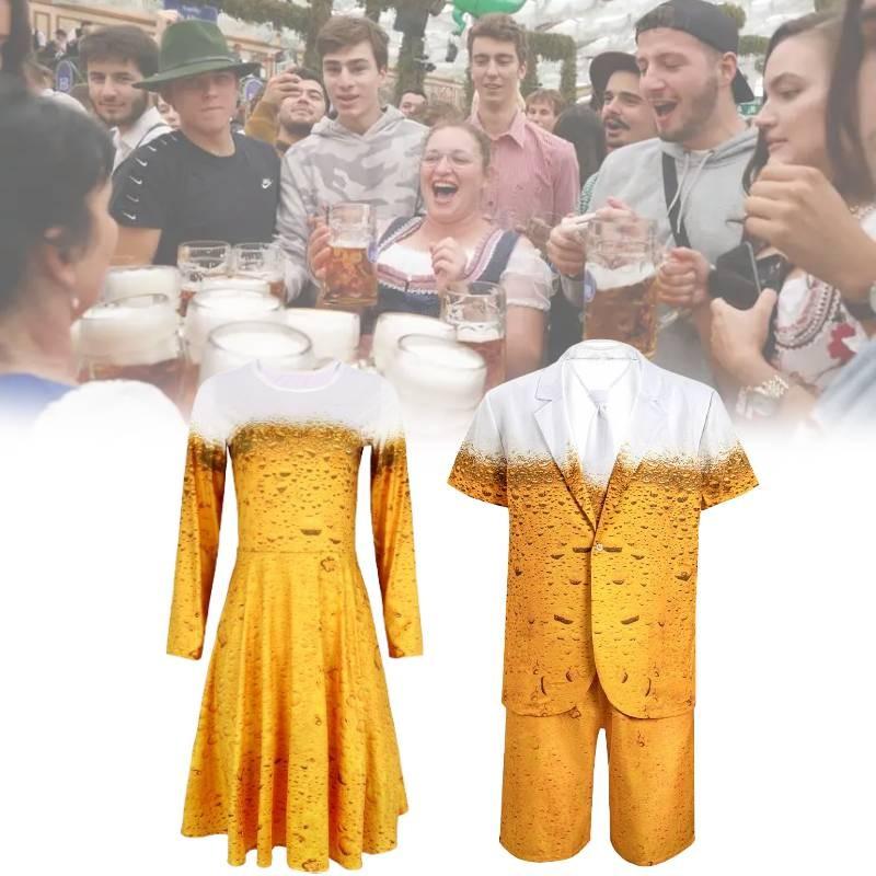 Oktoberfest Stylish Cosplay Suit For Men With Comfortable Polyester Fabric Ideal For Halloween