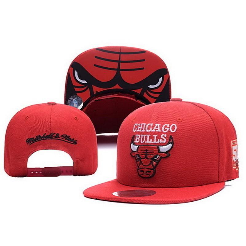 Flat Brim Embroidered Baseball Cap Adjustable Sport Sun Hat Bulls Team