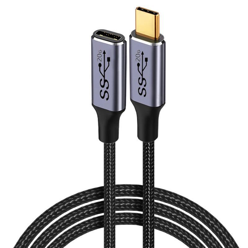 USB3.2 Type-C Extension Cable: Male To Female Adapter, 20Gbps Dock Expansion