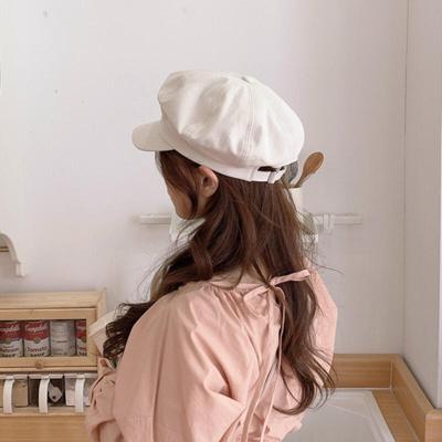 Basic Bread Hat Cotton Octagonal Newsboy Cap Unisex Hunting Cap