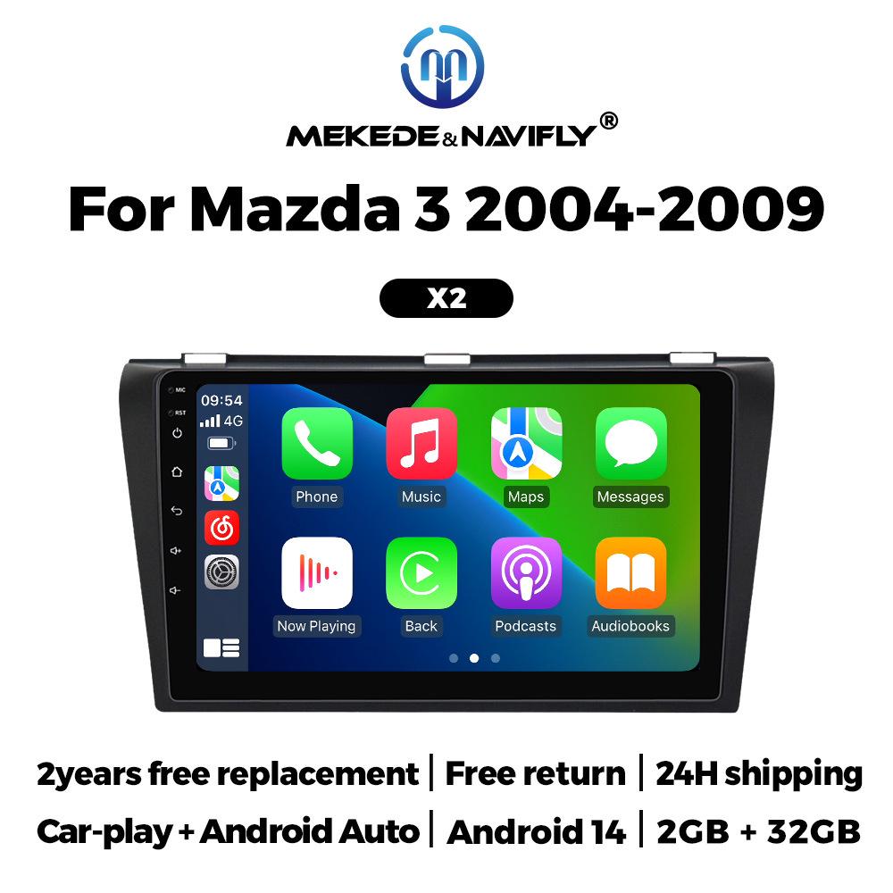 Mazda 3 (2004-2009) Android GPS Navigator with MP5, Bluetooth, and Carplay