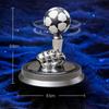 Solar Rotating Football Aromatherapy Ornament for Car Interior - Summer Fragrance Collection