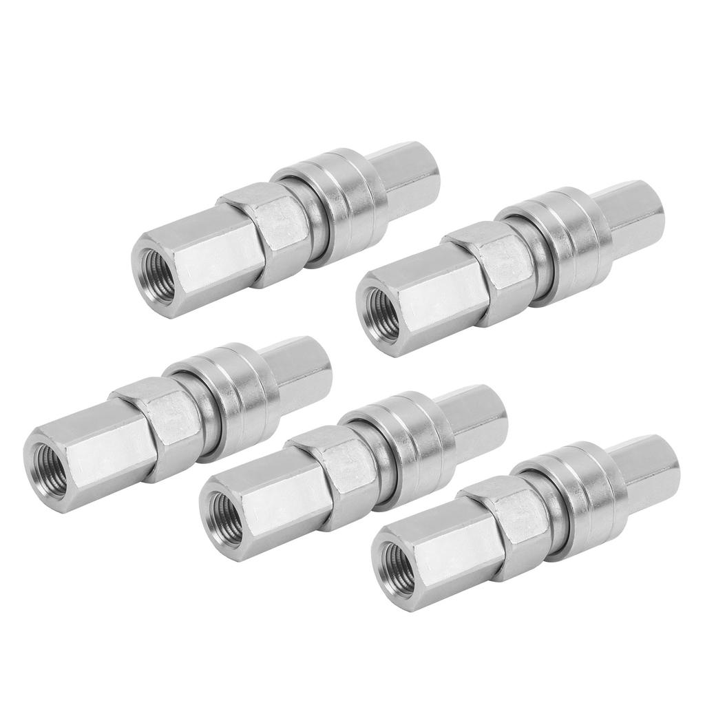 1 Satz Luft Schnellkupplung Pneumatikrohr Selbstsichernde Kohlenstoffstahl-Fittings SF20+PF20