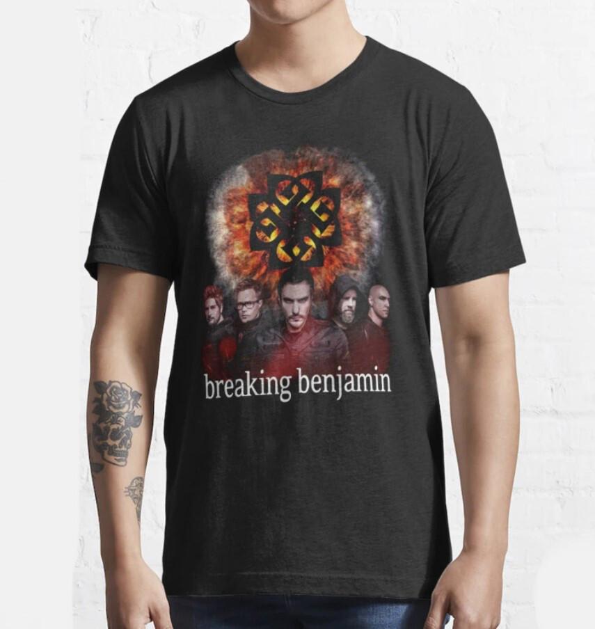 Футболка Breaking Benjamin, Футболка группы Breaking Benjamin, Музыкальный Рок Унисекс Полный Si Унисекс Футболка XXXXL