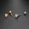 Septum Piercing Helix Earrings Women Zircon Heart Cartilage Ear Daith Lobe Rook Tragus Piercing Jewelry Body Accessories Gift