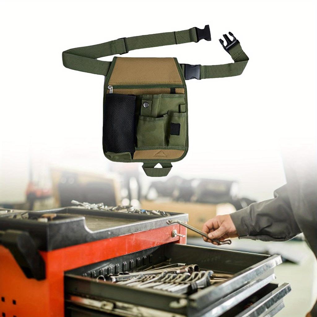 Tools Organizer Bag,Multi-functional Electrician Tools Bag Waist Pouch Belt Organizer Garden Tool Kits Waist Packs Oxford Cloth