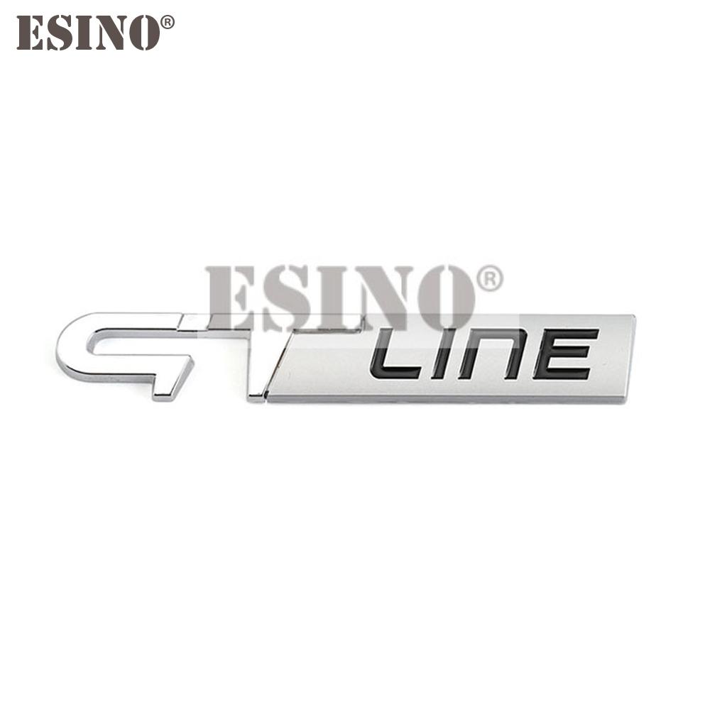 JWRQ5 Car Styling 3D Metal Chrome Zinc Alloy Emblem Badge for Renault GT Line Clio Captur Megane Kadjar Arkana Koleos Sandero Safrane