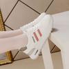 Large size white shoes women's 2025 spring and summer explosion breathable non-slip versatile flat-bottomed casual sports shoes women's shoes