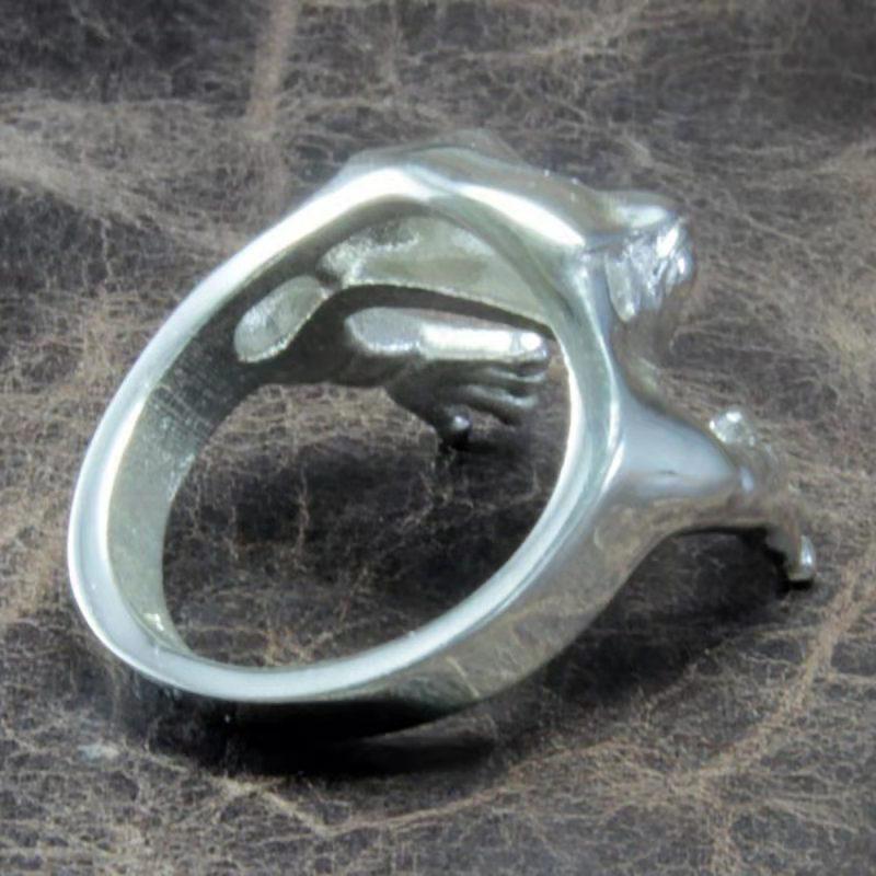 Exaggerated Frog Ring Funny Little Frog Ring