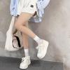 Thick-soled Summer New Comfortable and Lightweight Gauze Breathable Thin Casual Muffin Board Shoes