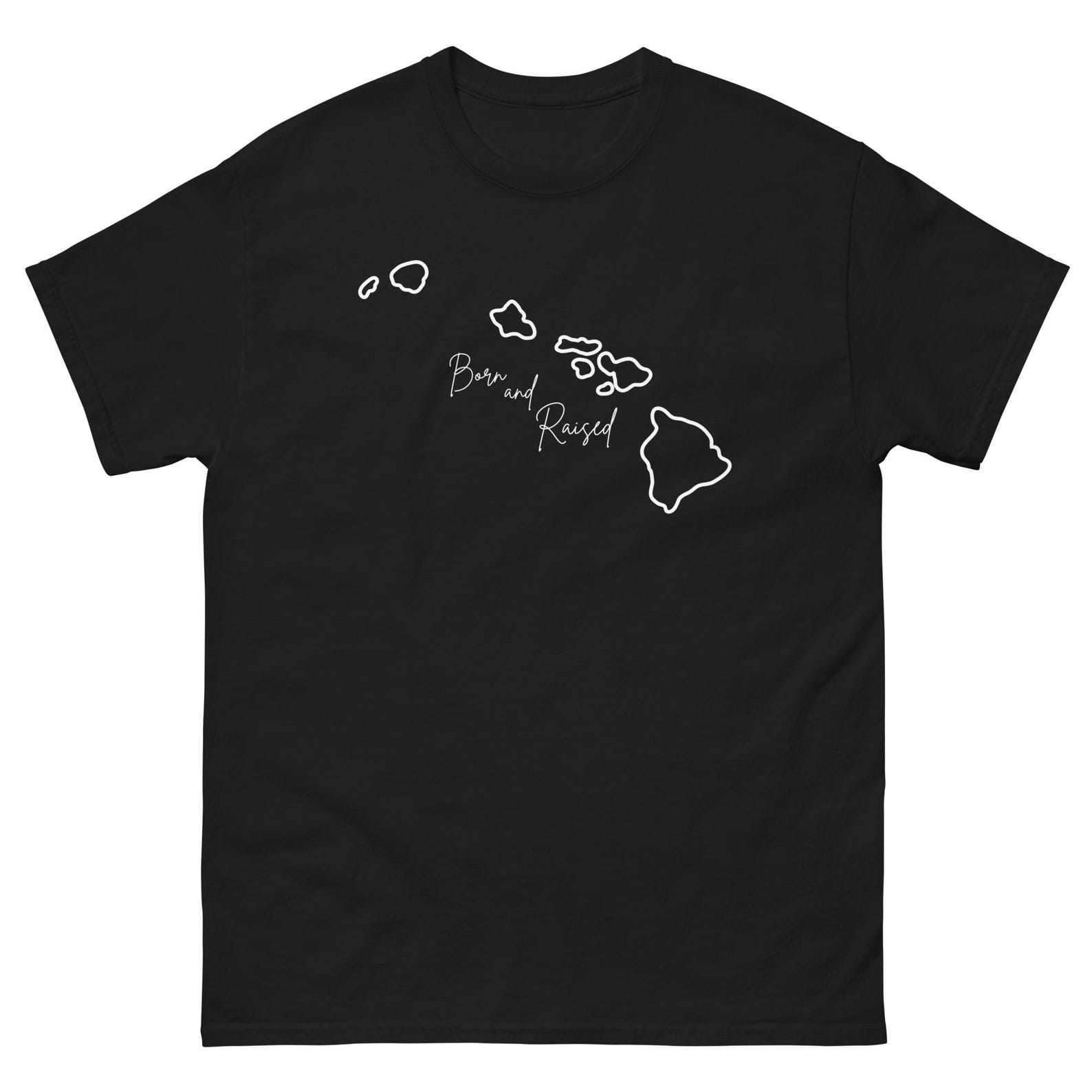 Hawaii Born and Raised: Premium Island Heritage Unisex Tee (White) | Authentic Local Roots Apparel | Aloha State Pride XL