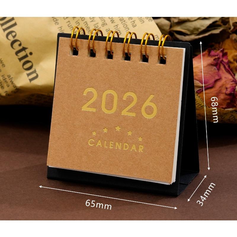 Small Desk Calendar 2026 Standing Flip Weekly Calendar Creative Coil Calendar Planner For Daily Schedule Planning
