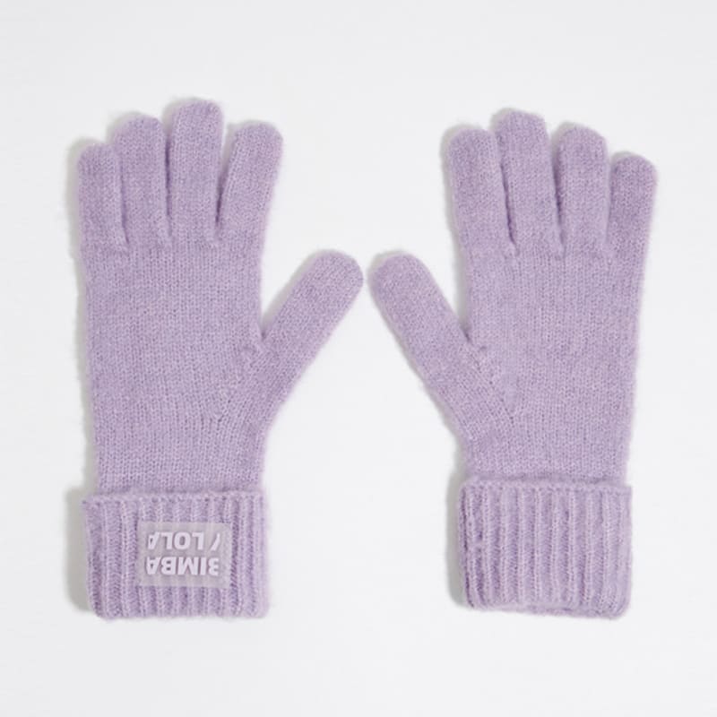 BIMBA Y LOLA [23FW] BIMBA Y LOLA Lilac Knit Gloves B236AIG021VOB