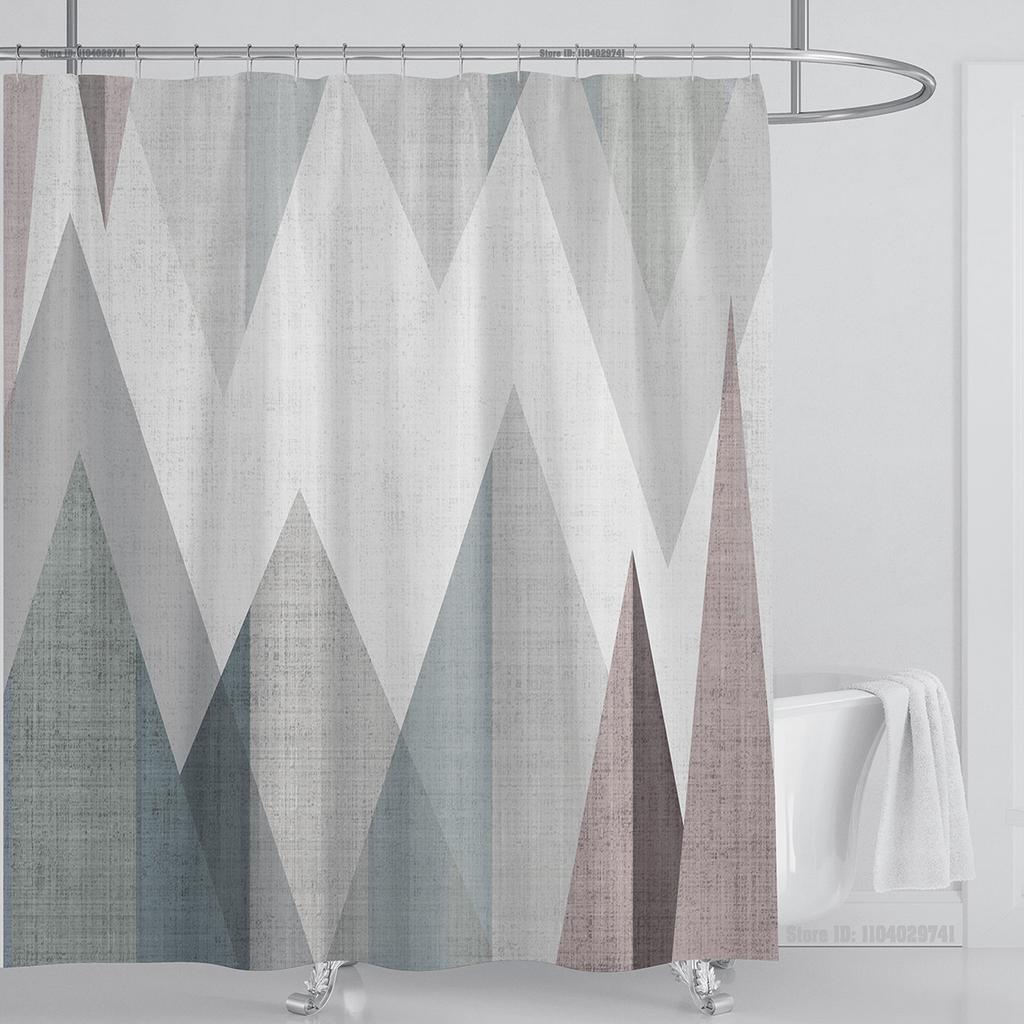 Plante Blomster Dusjforheng Vanntett Dusjforheng Polyesterstoff 3D-trykt Forheng Baderomsdekorasjon Med Kroker