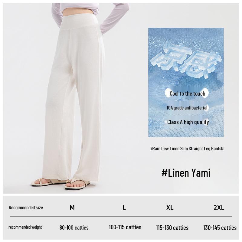 

Vintage Linen Wide-Leg Women s Pants - Lightweight, Breathable, Relaxed Fit XL (58-65 kg)