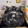 3D Beauty Skull Printing Bedspreads Twin Size Polyester Home Bedding Set Boy High Quality Home Duvet Cover Set